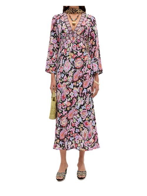 Vestito Tania Cara floral black Rixo Rixo | 010.00522.226.08019CARA STRIPE BLACK